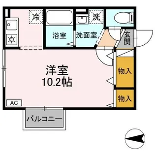 ウィルモア八柳【2階】の間取り