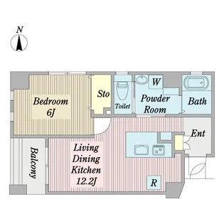 アイアージュ日野【2階】の間取り