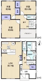 千葉県八千代市上高野【一戸建】の間取り
