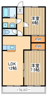 東京都武蔵村山市三ツ木2【マンション】の間取り