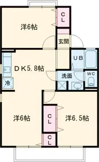 奈良県奈良市学園中3【アパート】の間取り