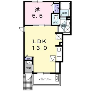 シャルム下条【1階】の間取り