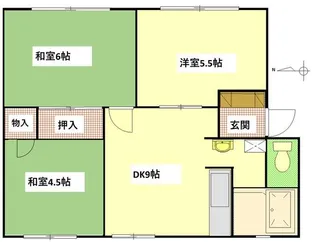 第2南ニューハイツ【1階】の間取り