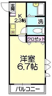 エスポワール綾瀬【3階】の間取り