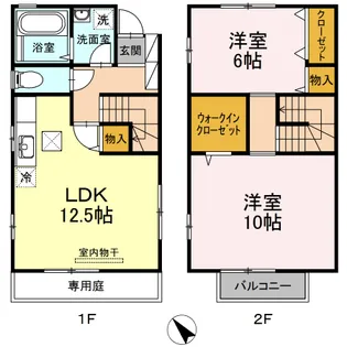 広島県広島市東区中山西2【一戸建】の間取り