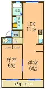 サンハイツ諏訪前【3階】の間取り