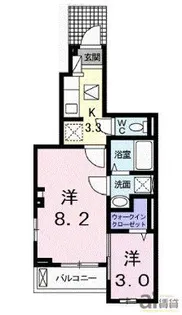 東京都東久留米市前沢3【アパート】の間取り