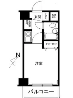 クリオ大口壱番館【4階】の間取り