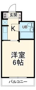 ベルメゾン【6階】の間取り