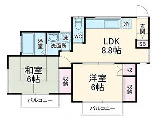 第2サンヒル【2階】の間取り
