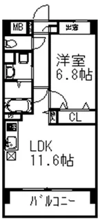 プライムアーバン千駄木【6階】の間取り