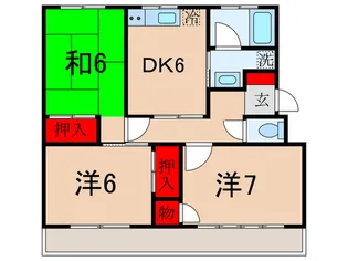 パールハイツ【1階】の間取り