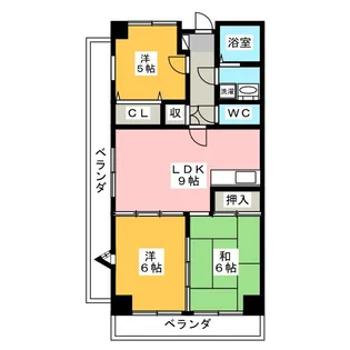 パレス国領【2階】の間取り