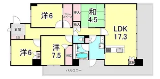 兵庫県神戸市垂水区星陵台4【マンション】の間取り