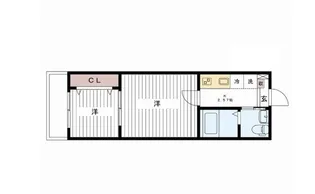 フィオーレ勝田台【2階】の間取り