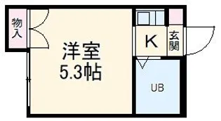 レオパレス屏風ヶ浦第2【2階】の間取り
