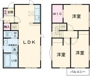 栃木県宇都宮市西大寛1【一戸建】の間取り