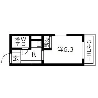 ルーミハイツ【1階】の間取り