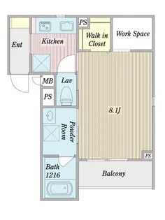 ALBA【1階】の間取り
