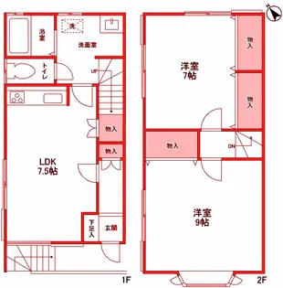 神奈川県横浜市青葉区あざみ野4【一戸建】の間取り