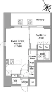 東京都台東区蔵前4【マンション】の間取り