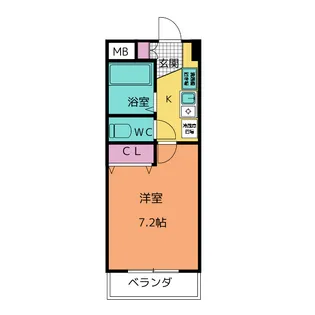 トリコロールハウス加藤【1階】の間取り