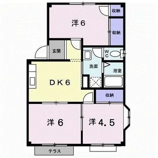 広島県広島市東区上温品2【アパート】の間取り