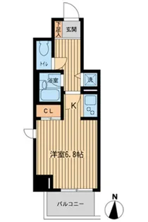 東京都江東区毛利1【マンション】の間取り
