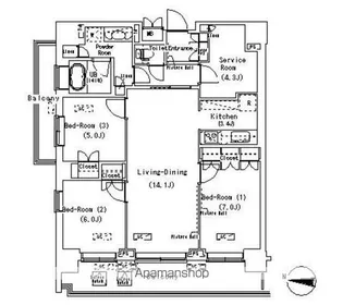 東京都江東区辰巳2【マンション】の間取り
