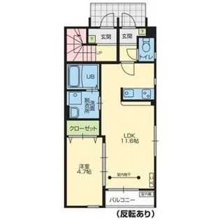 Lucent 浪江【1階】の間取り