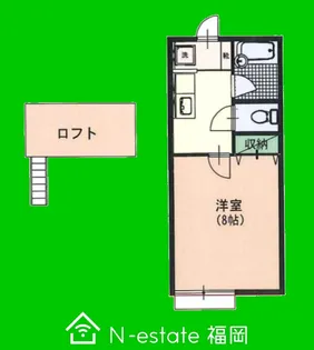 福岡県福岡市西区下山門4【アパート】の間取り