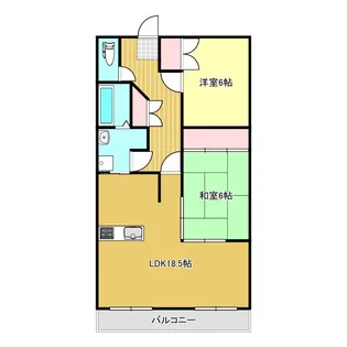 アップルコート【2階】の間取り