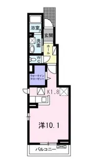 ホクラ・ウバイ【1階】の間取り