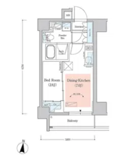 東京都新宿区北新宿1【マンション】の間取り