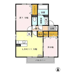 Freyja A【2階】の間取り