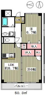 グリーンフォレスト【2階】の間取り