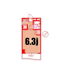 ドミナス横浜【6階】の間取り