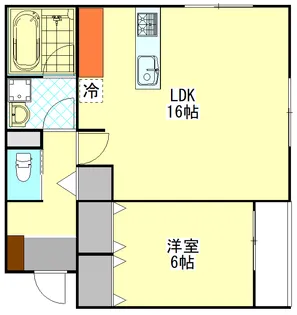 1LDKの間取り画像