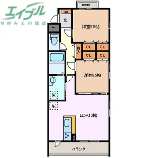 ヘスティア【3階】の間取り