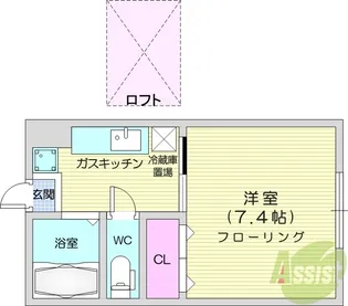 ティアラハウス鶴ヶ谷【2階】の間取り
