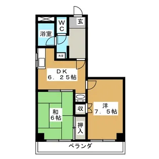 アビタシオン萩原【3階】の間取り