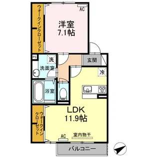 レオアンドレン【2階】の間取り