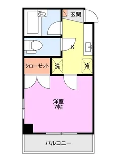 グレース東大畑【1階】の間取り