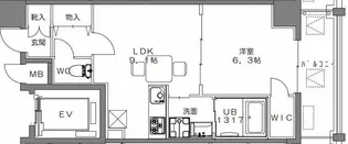 コンソラトゥール笹塚II【2階】の間取り