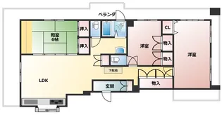 Gマンション【5階】の間取り