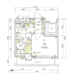 Risingplace上野松が谷【4階】の間取り