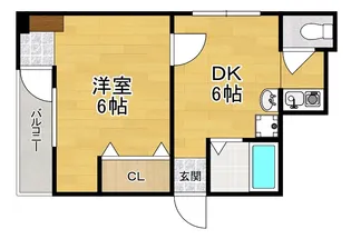 プレアール牧野【1階】の間取り