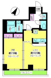 クレール目黒【3階】の間取り