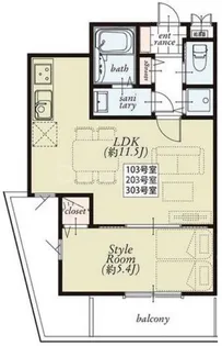 MAISON SA VIII【1階】の間取り