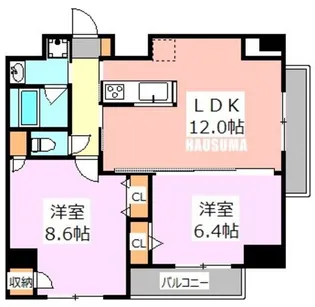 東京都北区滝野川7【マンション】の間取り